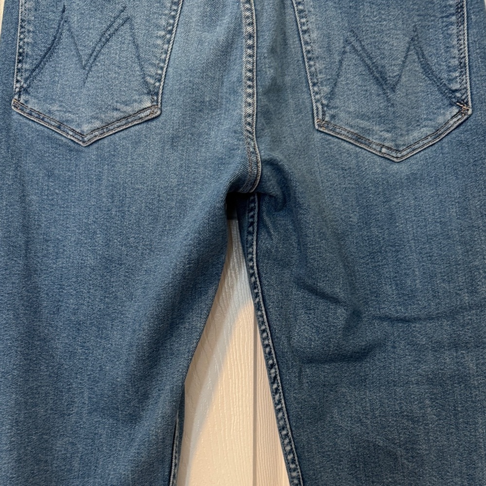 MOTHER Denim The Tomcat Flood Fray Women’s Size 32 ‘TASTY WAVES’ Color - Picture 8 of 13